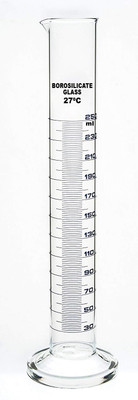 GVSSCO High Quality Glass Graduated Measuring Cylinder for Laboratory Borosilicate Glass Graduated Cylinder(250 ml)