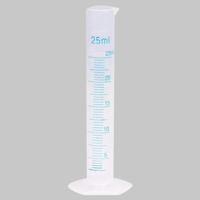 Z GLASS Measuring Cylinder_25ml_pack of 1 Plastic Graduated Cylinder(25 ml)