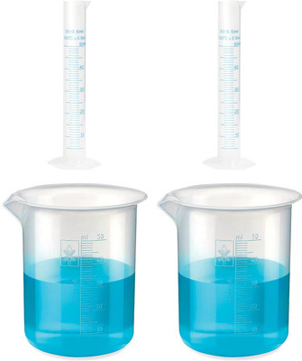 Bello 50 ml Low Form Beaker(Pack of 4)