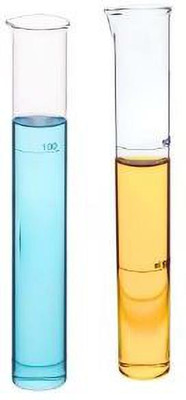 Apex Labs Graduated Nessler Cylinder 100 ML Pack of 2 Borosilicate Glass Graduated Cylinder(100 ml)
