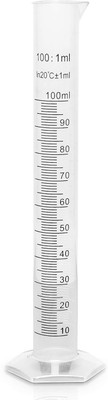 Mitrolia 100ml Measuring Cylinder Plastic Graduated Cylinder(100 ml)