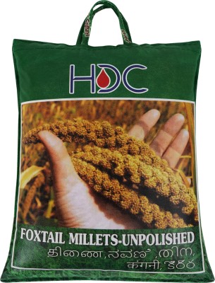 HDC SIRIDHANYA (organic and unpolished) Natural Foxtail Millet Grain 5kg, Foxtail Millet(5 kg)