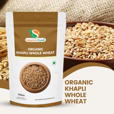 Sapphire Foods Organic Khapli Wheat Grains Whole Wheat(0.25 kg)