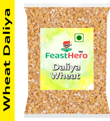 Feasthero Premium Quality Multi Grain Broken Wheat Daliya 1kg Broken Wheat(1 kg)