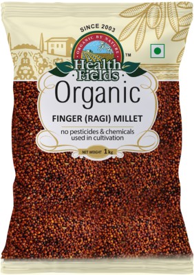 HealthFields Organic Finger Millet, Ragi, Whole Grain, Gluten-Free & Nutrient Rich Finger Millet(1 kg)