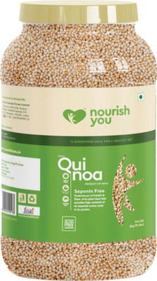Nourish You White Quinoa for Weight Loss Mgmt., Gluten Free, High Protein & Fibre (2000g) Quinoa(2 kg)