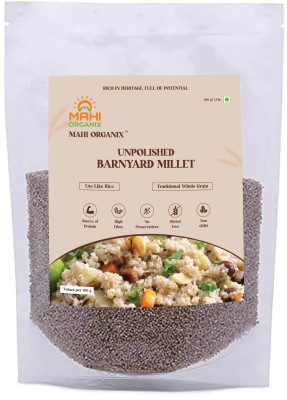 Mahi Organix Unpolished Barnyard Millet 1KG (500g x 2)- (Khira / Swank / Udalu / siridhanya) Barnyard Millet(1 kg, Pack of 2)