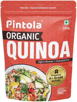 Pintola Organic Quinoa, High in Protein, Fibre, Minerals, Cholesterol-Free, Gluten-Free Quinoa(500 g)