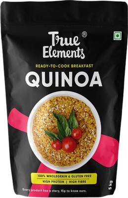 True Elements Gluten Free Quinoa - High Protein, High Fibre Quinoa, Ready to Cook Breakfast Quinoa