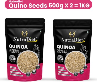 VGB white Quinoa Seeds ( Quinoa ) Superfood for weight loss- 1kg ( 500g pack of 2 ) Quinoa(1 kg, Pack of 2)