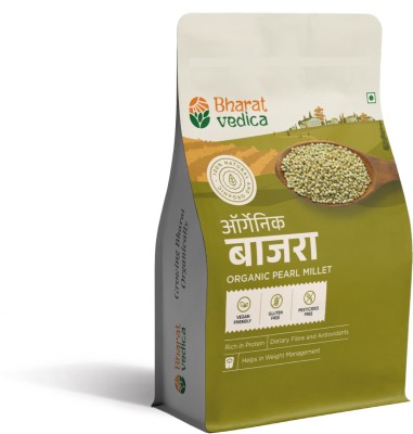 Bharat Vedica Organic Bajra Millet, Gluten-free, Rich in fiber & proteins Pearl Millet(1 kg)