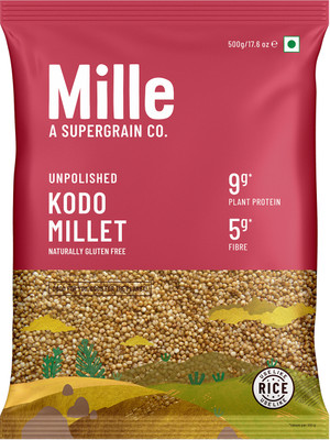 Millé: A Supergrain Co. Kodo Millet Grain, Dosa, Uttapam, Dhokla Batter Replacement, Cooks in 10 mins Kodo Millet(0.5 kg)