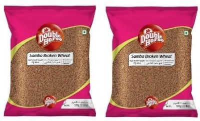 Double Horse Samba Broken Wheat 500g x 2 Broken Wheat(1 kg, Pack of 2)