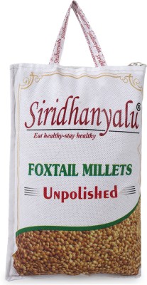 siridhanyalu unpolished and organic Foxtail Millets 920gm pack Foxtail Millet(0.92 kg)