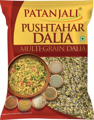 PATANJALI Pushtahar Dalia Natural Broken Wheat Dalia Mixed Millet(1 kg, Pack of 2)