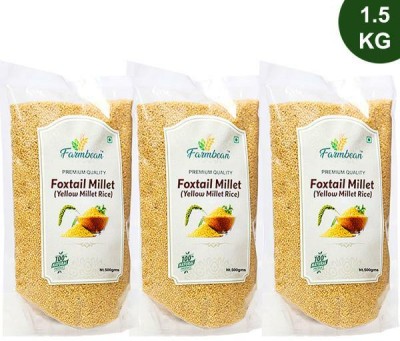 Farmbean Foxtail Millet Rice(500*3)1.5kg Mixed Millet(1.5 kg, Pack of 3)