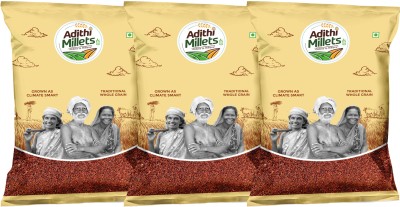 Adithi Millets Siridhanya Unpolished ORGANIC RAAGI MILLET positive grains pack of (500gm*3Pac) Ragi(1.5 kg, Pack of 3)