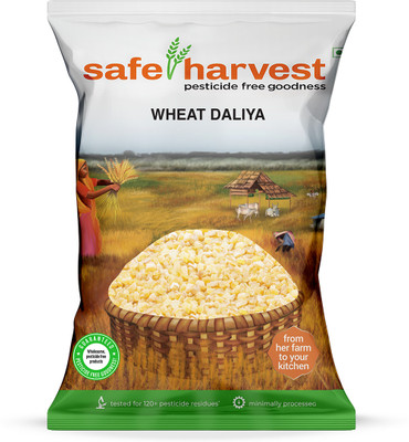 safe harvest Daliya Broken Wheat(0.5 kg)