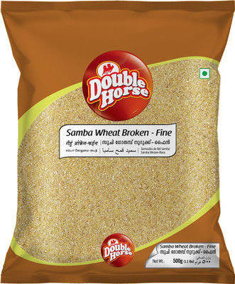 Double Horse Samba Wheat Broken Fine 500gx1Pkt Whole Wheat(0.5 kg)