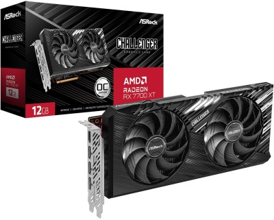 ASRock AMD Radeon RX 7700 XT 12 GB GDDR6 Graphics Card