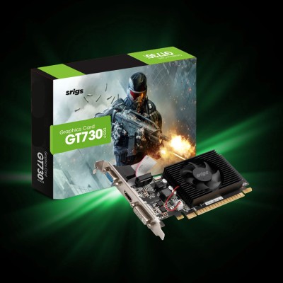 srigs NVIDIA gt730ddr3 4 GB DDR3 Graphics Card(Black)