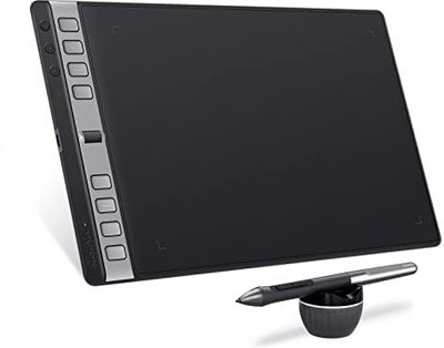 HUION Inspiroy 2 Large (2023) 10.5 x 6.56 inch Graphics Tablet Connectivity - USB(Black)