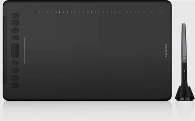 HUION H1161 Inspiroy Android Devices Supported 11 x 6.85 inch Graphics Tablet Connectivity - USB(Black)
