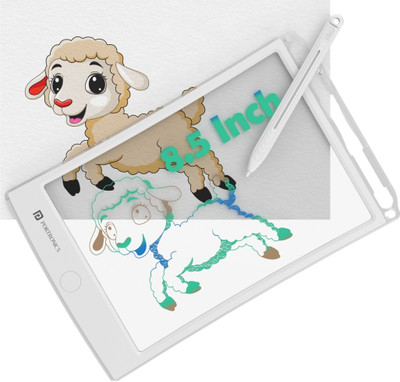 Portronics Ruffpad One Transparent Multicolor 8.5 inch LCD Writing Pad 4.7 x 6.9 inch Graphics Tablet(White, Connectivity - Wireless)
