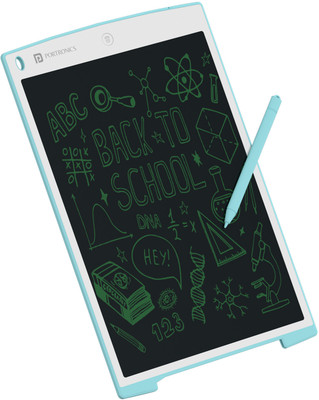 Portronics Ruffpad 12 LCD Writing Pad with 12 Inch Screen, For Drawing, Note-taking, Kids 10.5 x 6 inch Graphics Tablet Connectivity - Wireless(Blue)