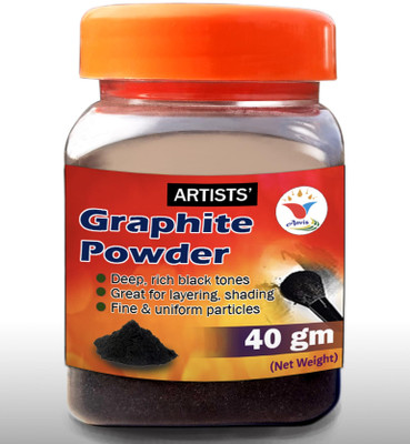 ANVIS Graphite Powder (40 Grams) for Sketching/Drawing/Shading like Dark Pencil(Pack of 1)