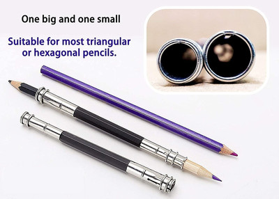 Da Novira Premium 9 Pencils With 1 Kneadable Eraser, 2 Pencil Extender, 6 Paper Stamps Pencil(Pack of 1)