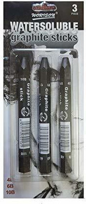 Adoere watersoluble graphite sticks pack of 3 Pencil(Pack of 3)