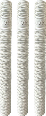 LIVOX First Quality Ring Texture Cricket Bat Grip for Good Comfort Extra Tacky(White, Pack of 3)