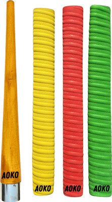 AOKO 2 Grips for Better Shock 1 Gripper Cone for Cricket Bat Handle (Pack of 3) Snake(Pack of 4)