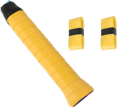 acers Grip Badminton/Tennis/Squash/Pickleball Racket OverGrip Smooth Tacky(Yellow, Pack of 2)