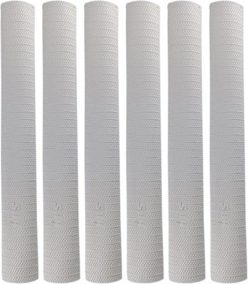 gamers hub HRS Set of 6 Cricket Bat Handle Replacement Grips (Pack of 6) Extra Tacky Touch Extra Tacky(White, Pack of 6)