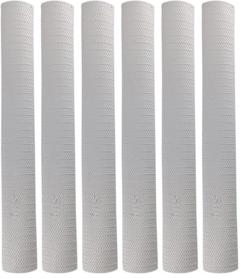 Dinetic HRS Set of 6 Cricket Bat Handle Replacement Grips (Pack of 6) Extra Tacky Touch Extra Tacky(White, Pack of 6)
