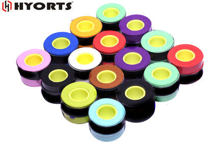 HYORTS Badminton/Tennis/Squash Racket Super Tacky Grip(pack of 16) Smooth Tacky Extra Tacky(Pack of 16)