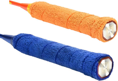 acers Pack of 2 Badminton Racket Grip Towel Grip(Blue, Orange, Pack of 2)