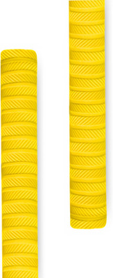 LCARNO Rubber Bat Grip(Yellow, Pack of 2)