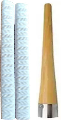 LCARNO 1-wooden cone + 2-Cricket Bat Multicolor Grip Chevron(Pack of 3)