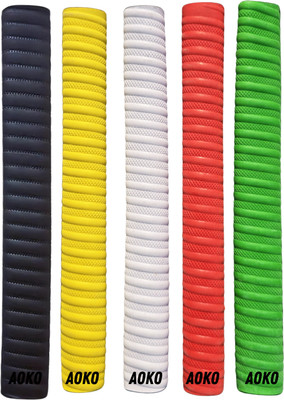 AOKO Pro Cricket Bat Grip – Non-Slip, Shock-Absorbing & Durable Tacky Touch(Pack of 5)