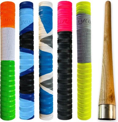 LIVOX Super-5 Bat grips With 1 Cone Ultra Tacky(Multicolor, Pack of 6)