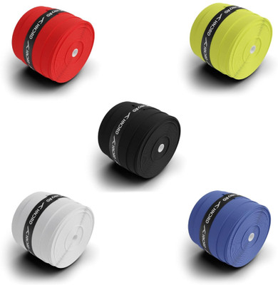 Hundred Badminton GT24 Extra Tacky over grip Super Tacky(Multicolor, Pack of 5)