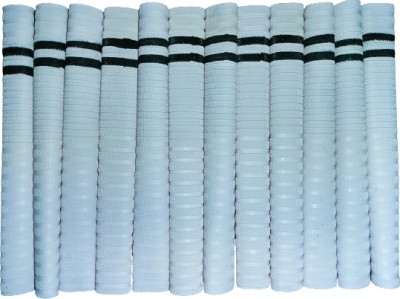 HACKERX Set Of 12 Pcs. Good Quality Cricket Bat White Grip, Diamond(White, Pack of 12)