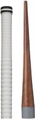 gamers hub Pair of 1 Cricket Bat White grip (XR) + 1 wooden cone (gripper) Ultra Tacky(Pack of 2)