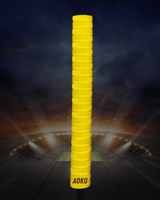 AOKO (PACK OF 1) Premium Plain Yellow Cricket Bat Grip Ultra Tacky(Pack of 1)