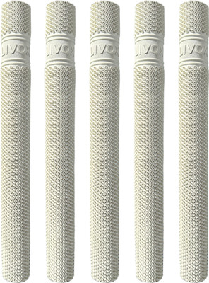 LIVOX 5 Pure White Octopus Texture Cricket Bat Handle Grips For Very good Comfort Super Tacky(White, Pack of 5)