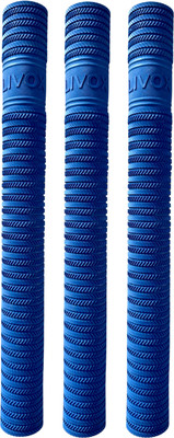 LIVOX First Quality Ring Texture Cricket Bat Grip for very Good Comfort Extra Tacky(Blue, Pack of 3)