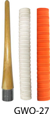 Modkart Set of 2 Cricket Bat grip(1 white + 1 orange ) + 1 wooden gripper GWO-27 Smooth Tacky(White, Orange, Brown, Pack of 3) Modkart Set of 2 Cricket Bat grip(1 white + 1 orange ) + 1 wooden gripper GWO-27 Smooth Tacky(White, Orange, Brown, Pack of 3)
